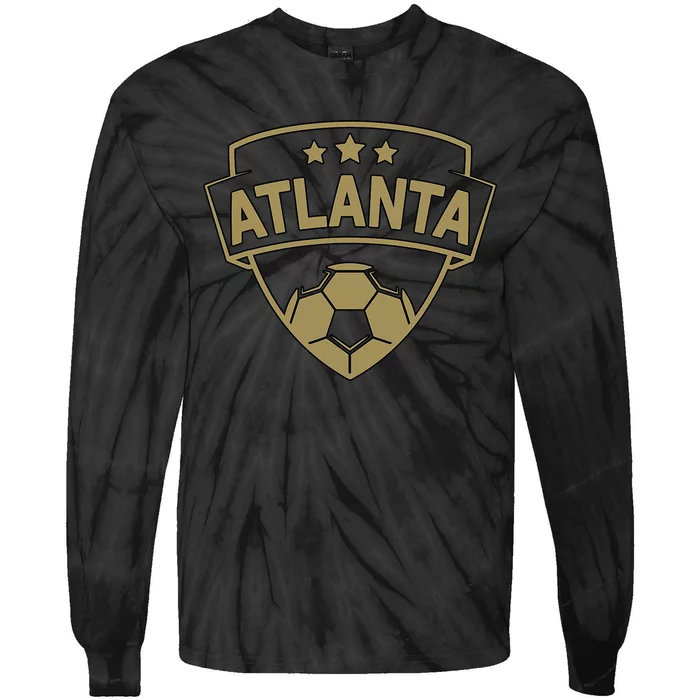 Atlanta Throwback Design Tie-Dye Long Sleeve Shirt