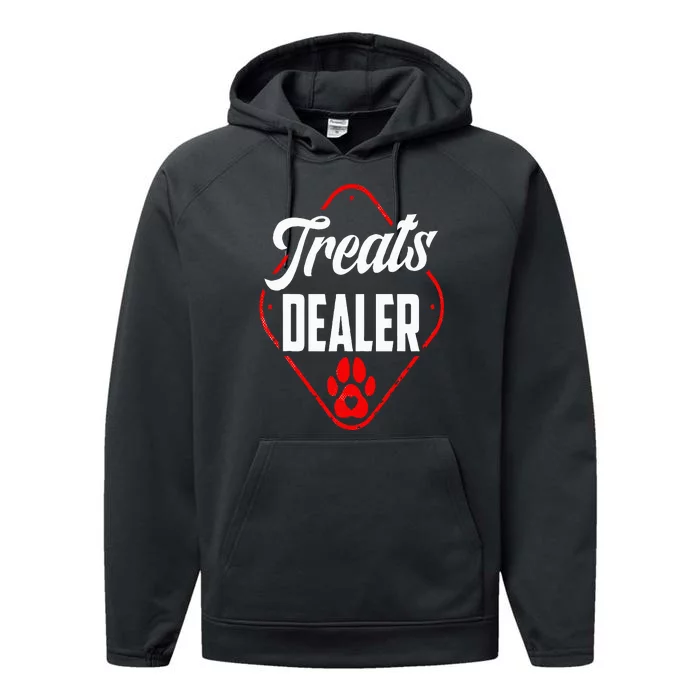 Animal Treats Dealer Dog Lover Performance Fleece Hoodie