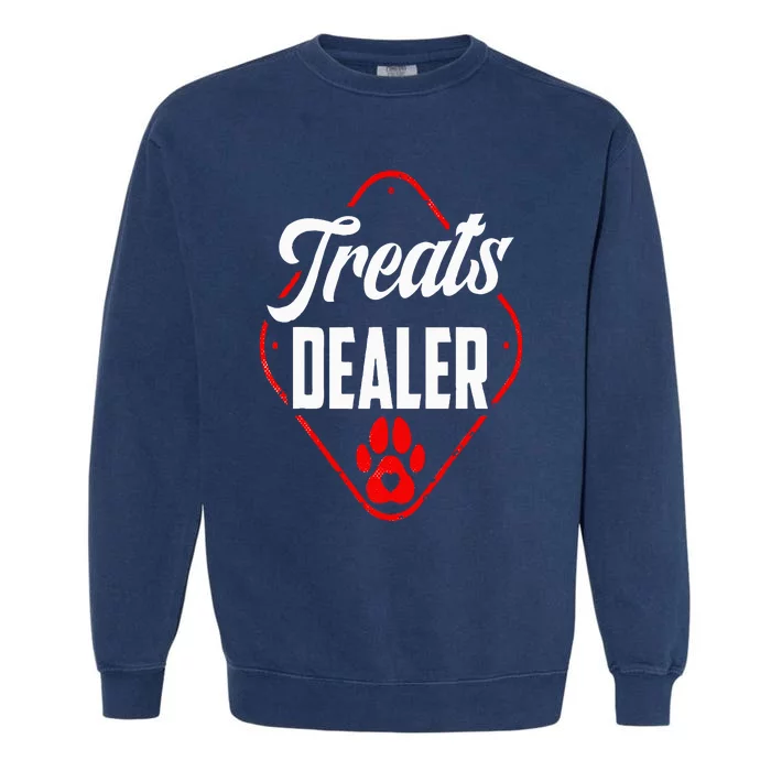 Animal Treats Dealer Dog Lover Garment-Dyed Sweatshirt