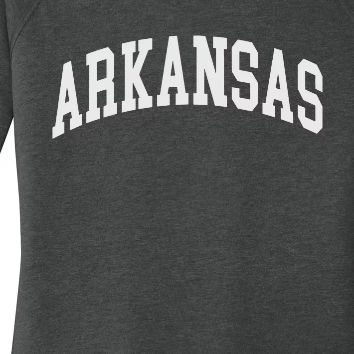 Arkansas Throwback Design Classic Women's Perfect Tri Tunic Long Sleeve Shirt