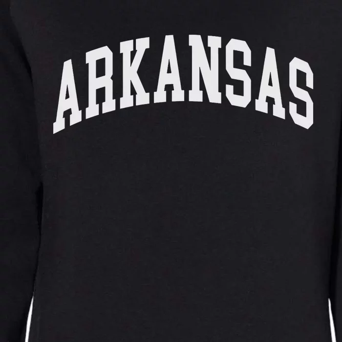 Arkansas Throwback Design Classic Womens California Wash Sweatshirt