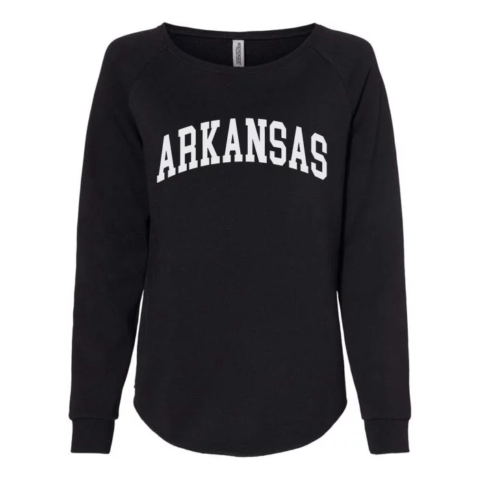 Arkansas Throwback Design Classic Womens California Wash Sweatshirt