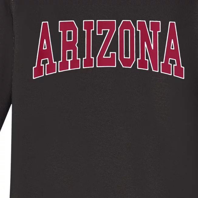 Arizona Throwback Design Classic Baby Long Sleeve Bodysuit