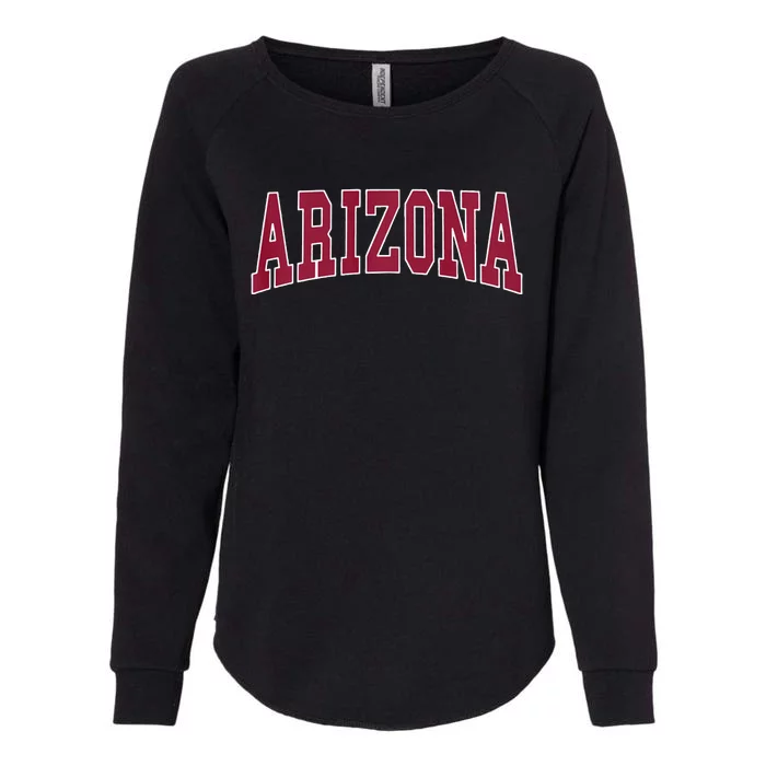 Arizona Throwback Design Classic Womens California Wash Sweatshirt