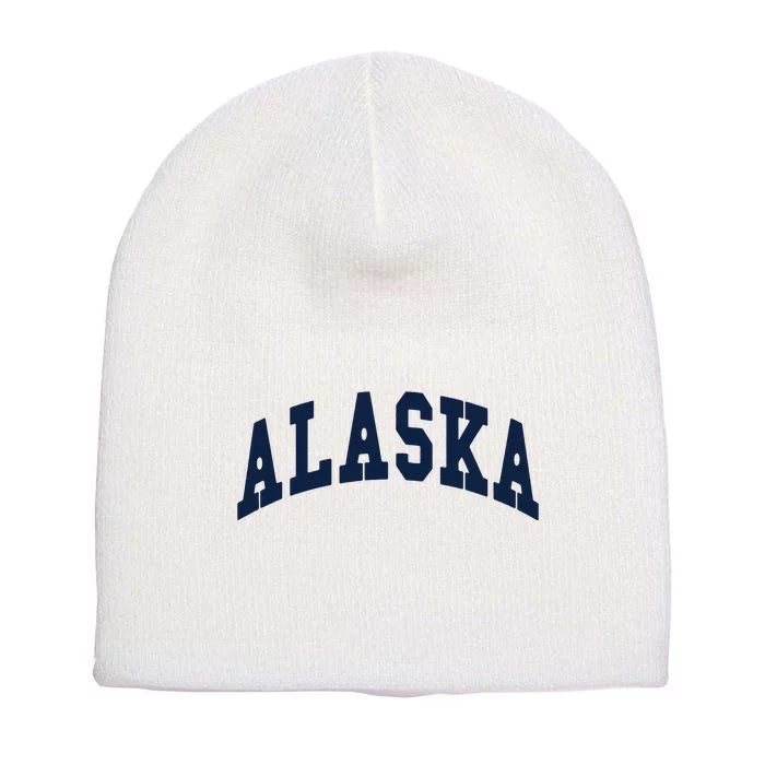 Alaska Throwback Design Classic Short Acrylic Beanie