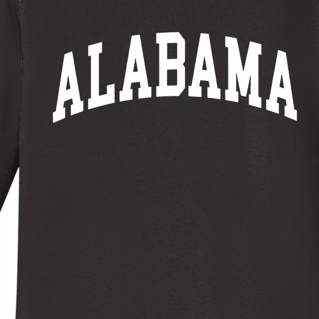 Alabama Throwback Design Classic Baby Long Sleeve Bodysuit