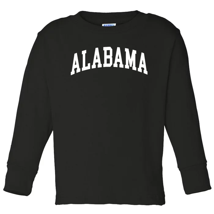 Alabama Throwback Design Classic Toddler Long Sleeve Shirt