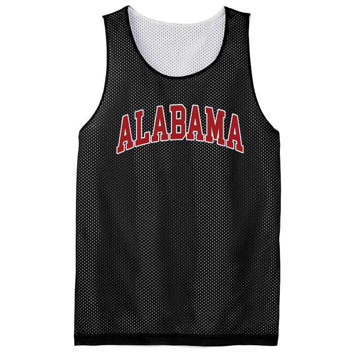 Alabama Throwback Design Print Classic Mesh Reversible Basketball Jersey Tank