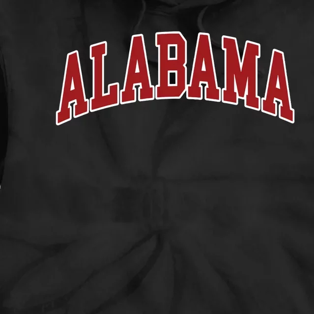 Alabama Throwback Design Print Classic Tie Dye Hoodie