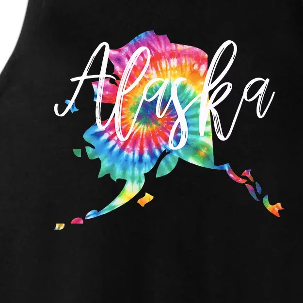 Alaska Tie Dye Ladies Tri-Blend Wicking Tank