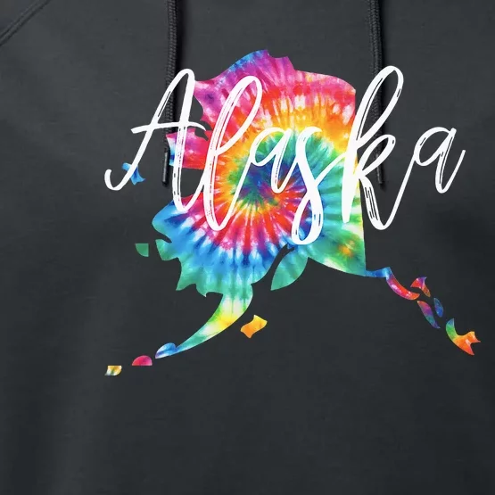 Alaska Tie Dye Performance Fleece Hoodie