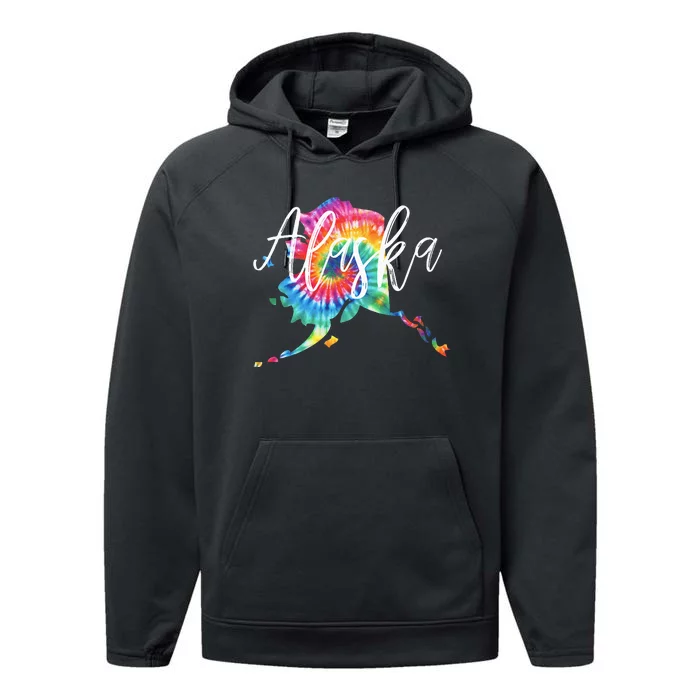 Alaska Tie Dye Performance Fleece Hoodie