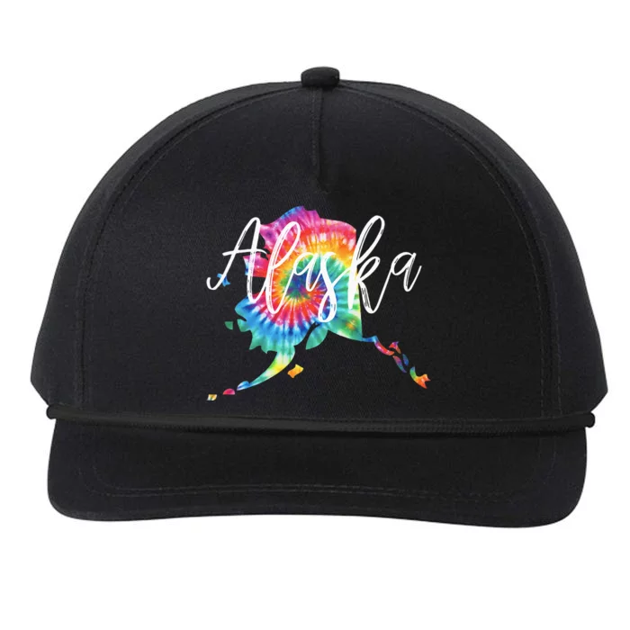 Alaska Tie Dye Snapback Five-Panel Rope Hat