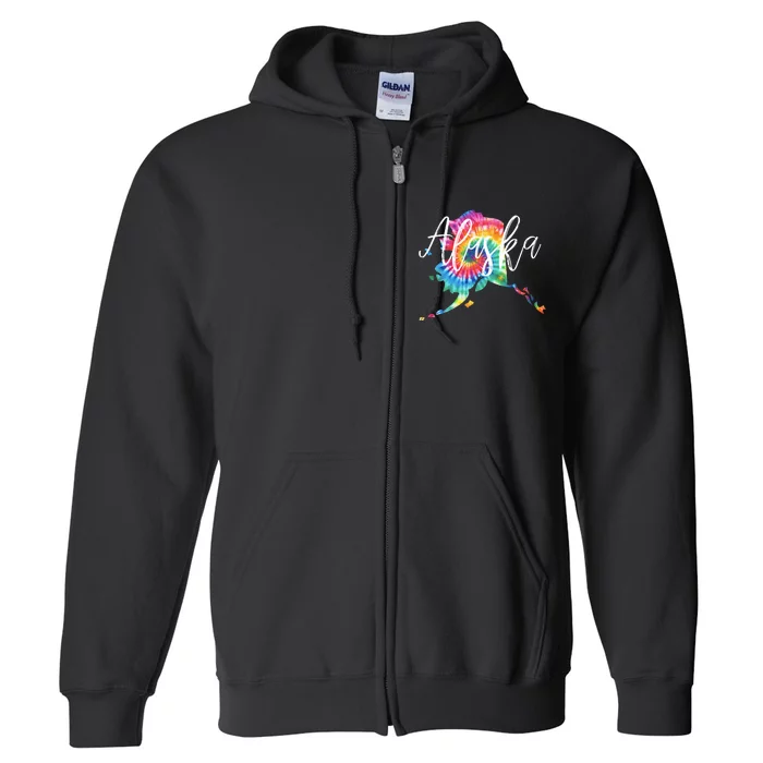 Alaska Tie Dye Full Zip Hoodie