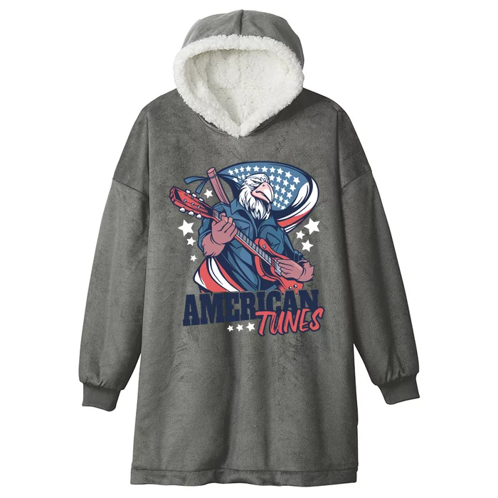 American Tunes Eagle Guitar Hooded Wearable Blanket