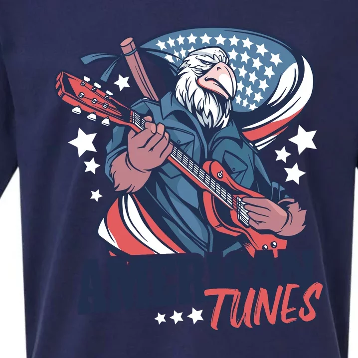 American Tunes Eagle Guitar Sueded Cloud Jersey T-Shirt