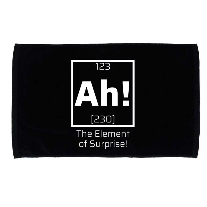 Ah! The Element Of Surprise! Funny Science Lover Microfiber Hand Towel