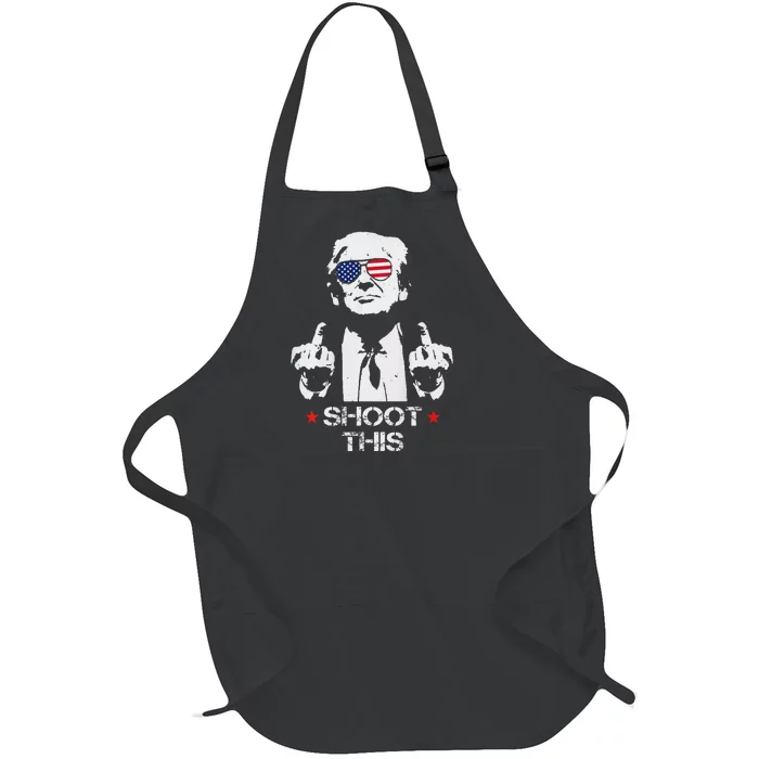 Assassinate This Endorse President Trump Proudly Full-Length Apron With Pocket