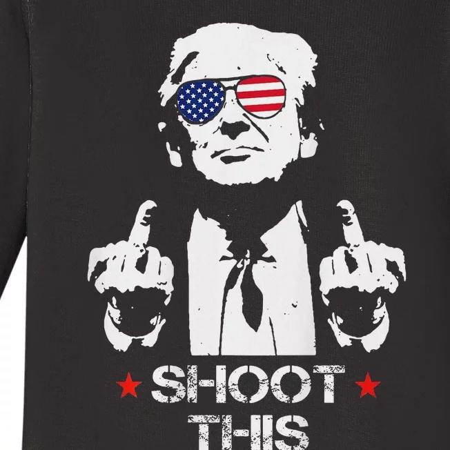 Assassinate This Endorse President Trump Proudly Baby Long Sleeve Bodysuit