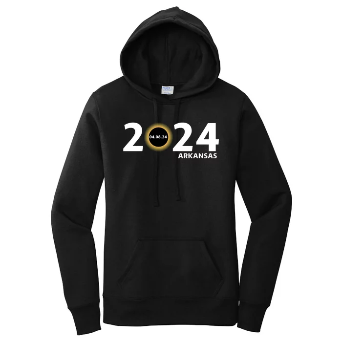 Arkansas Totality Eclipse Total Solar Eclipse 2024 Totality Eclipse 2024 Women's Pullover Hoodie