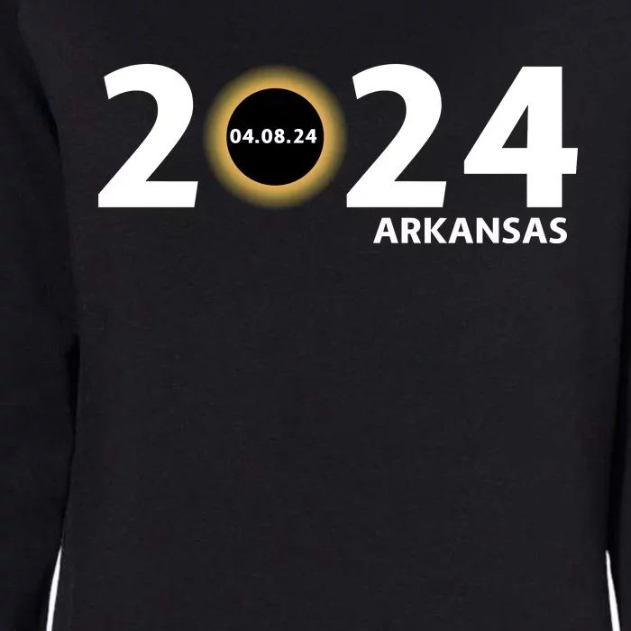 Arkansas Totality Eclipse Total Solar Eclipse 2024 Totality Eclipse 2024 Womens California Wash Sweatshirt