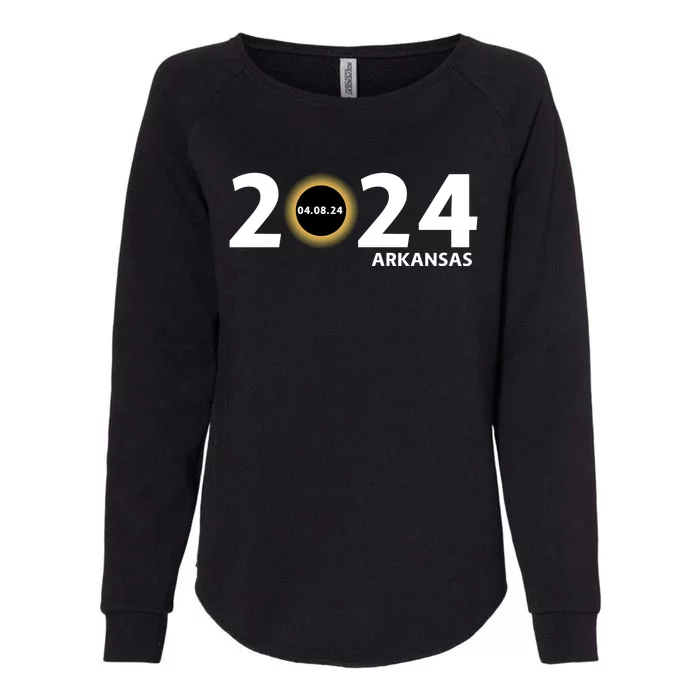 Arkansas Totality Eclipse Total Solar Eclipse 2024 Totality Eclipse 2024 Womens California Wash Sweatshirt