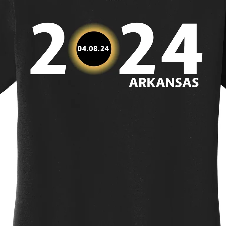 Arkansas Totality Eclipse Total Solar Eclipse 2024 Totality Eclipse 2024 Women's T-Shirt