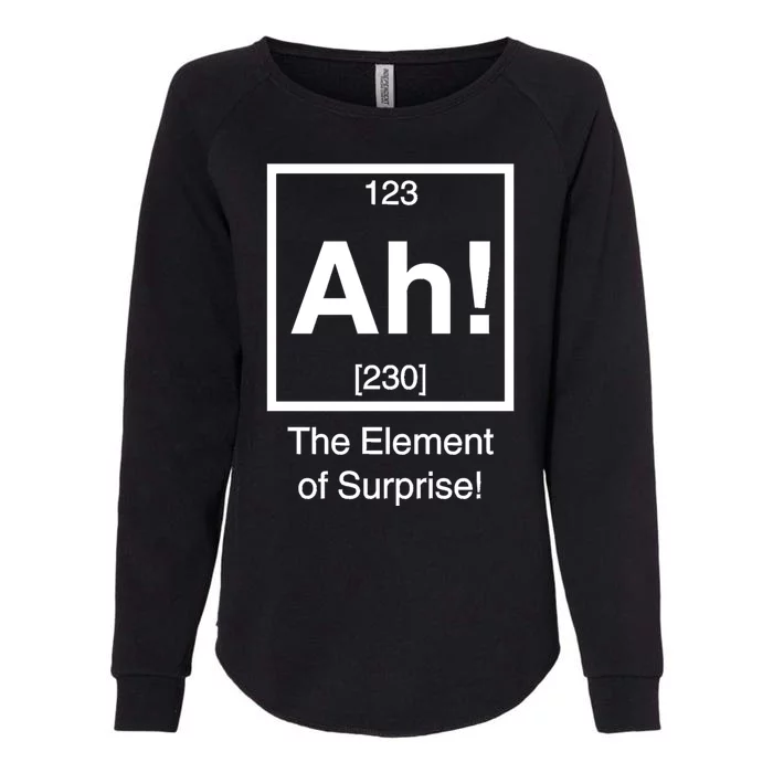 Ah The Element Of Surprise Womens California Wash Sweatshirt