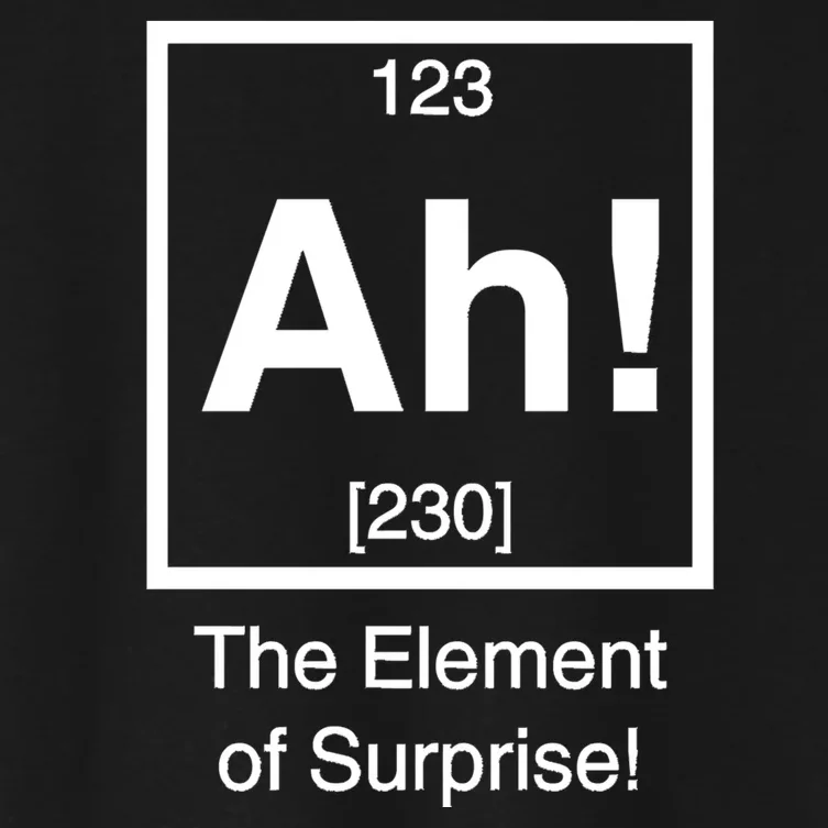 Ah The Element Of Surprise Women's Crop Top Tee