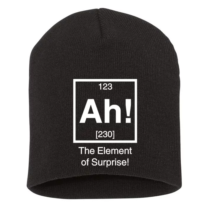 Ah The Element Of Surprise Short Acrylic Beanie