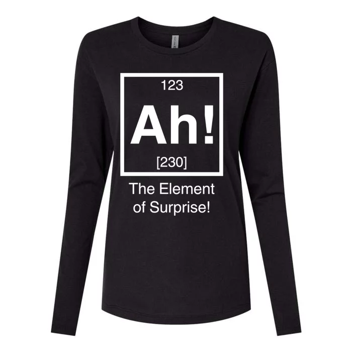 Ah! The Element Of Surprise! Womens Cotton Relaxed Long Sleeve T-Shirt