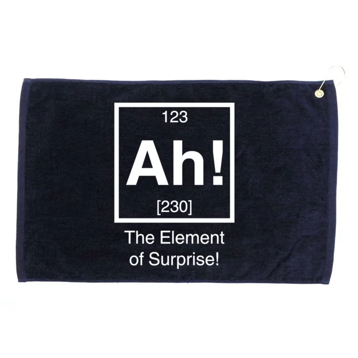 Ah! The Element Of Surprise! Grommeted Golf Towel