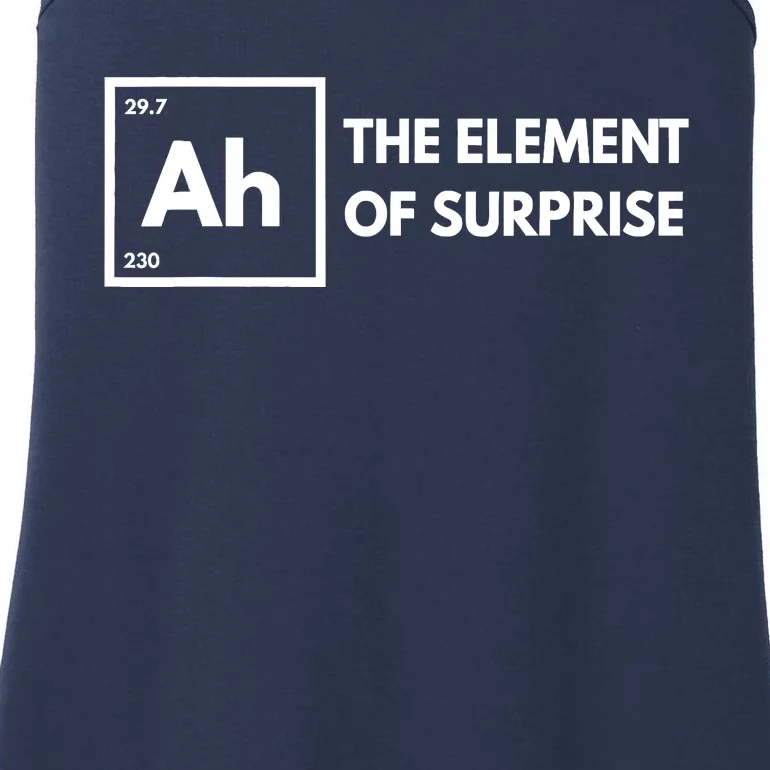 Ah The Element Of Surprise Chemistry Science Humor Teacher Ladies Essential Tank