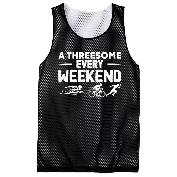 A Threesome Every Weekend Sport Marathon Triathlon Mesh Reversible Basketball Jersey Tank