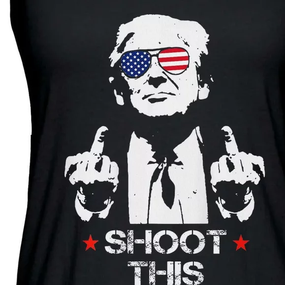 Assassinate This Endorse President Trump Proudly Ladies Essential Flowy Tank