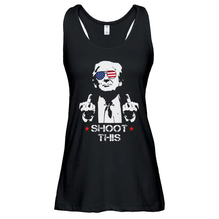 Assassinate This Endorse President Trump Proudly Ladies Essential Flowy Tank