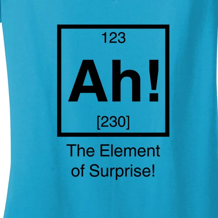 Ah! The Element Of Surprise! Women's V-Neck T-Shirt