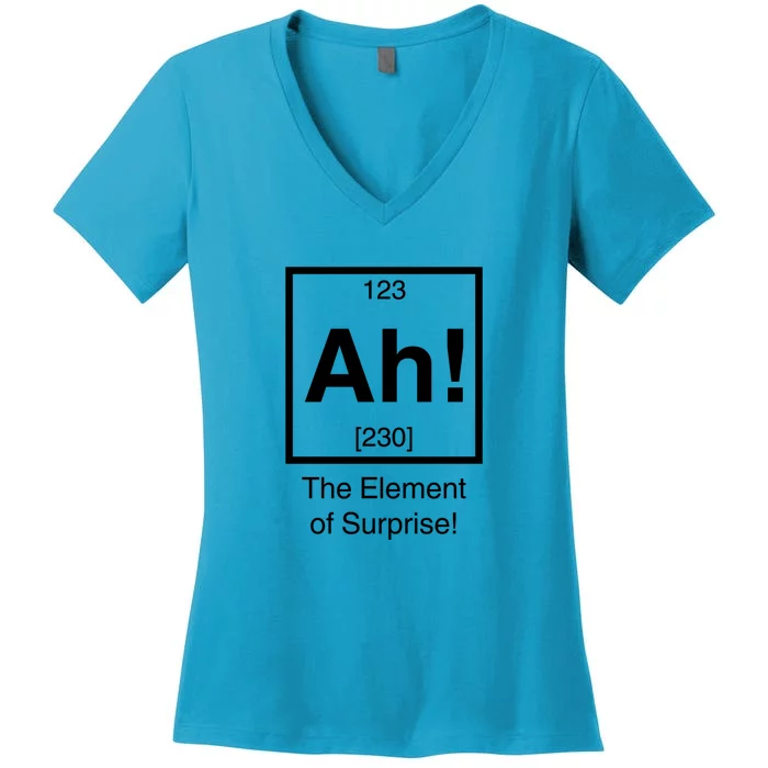 Ah! The Element Of Surprise! Women's V-Neck T-Shirt