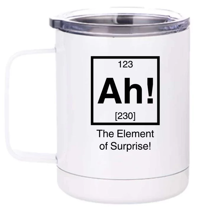 Ah! The Element Of Surprise! Front & Back 12oz Stainless Steel Tumbler Cup