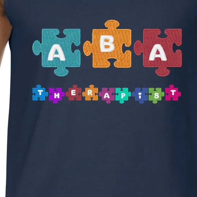 ABA Therapist Educate Behavior Analyst Autism Therapy RBT Comfort Colors® Tank Top