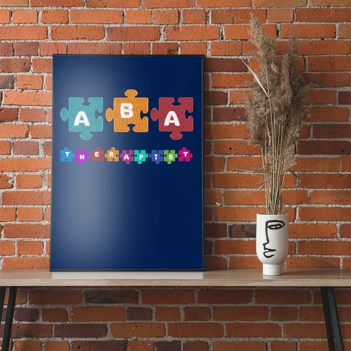 ABA Therapist Educate Behavior Analyst Autism Therapy RBT Poster