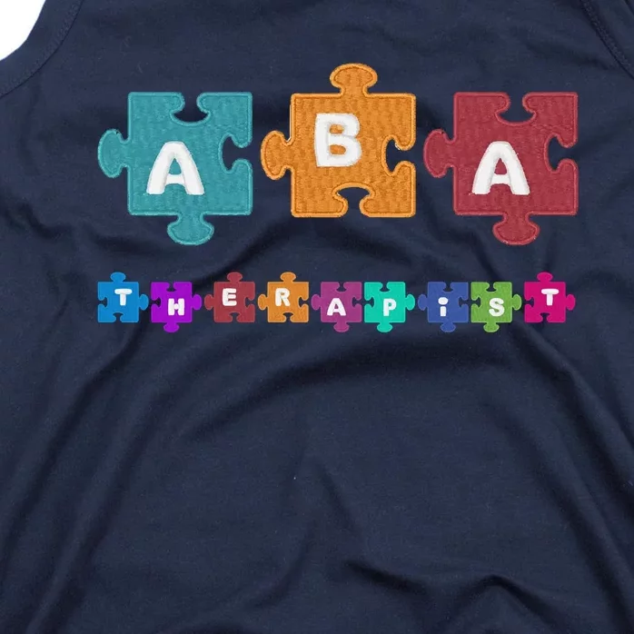 ABA Therapist Educate Behavior Analyst Autism Therapy RBT Tank Top