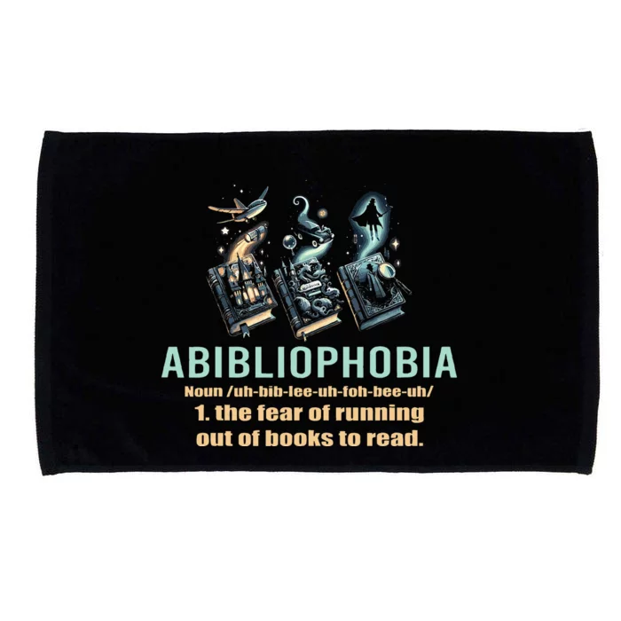 Abibliophobia The Fear Of Running Out Of Things To Read Microfiber Hand Towel