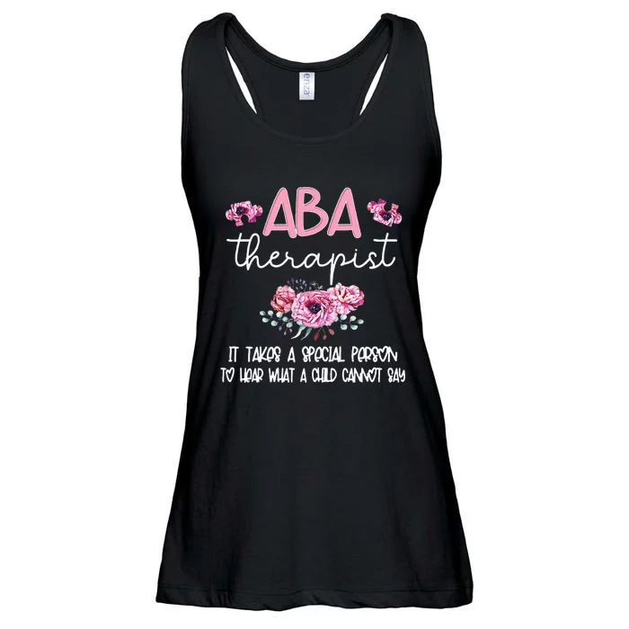 ABA Therapist Flower Applied Behavior Analysis ABA Therapy Ladies Essential Flowy Tank