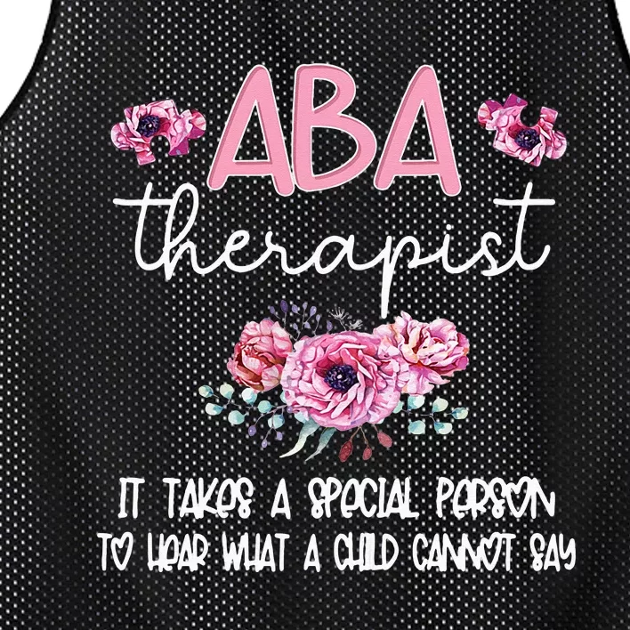 ABA Therapist Flower Applied Behavior Analysis ABA Therapy Mesh Reversible Basketball Jersey Tank