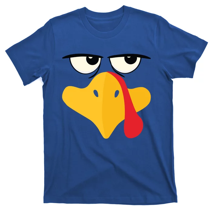 Annoyed Turkey Face Happy Thanksgiving Dinner Group Matching Funny Gift T-Shirt