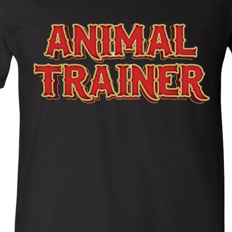 Animal Trainer Funny Circus Staff Costome Theme Party V-Neck T-Shirt