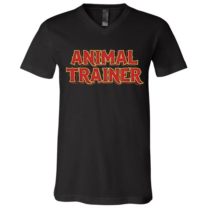 Animal Trainer Funny Circus Staff Costome Theme Party V-Neck T-Shirt