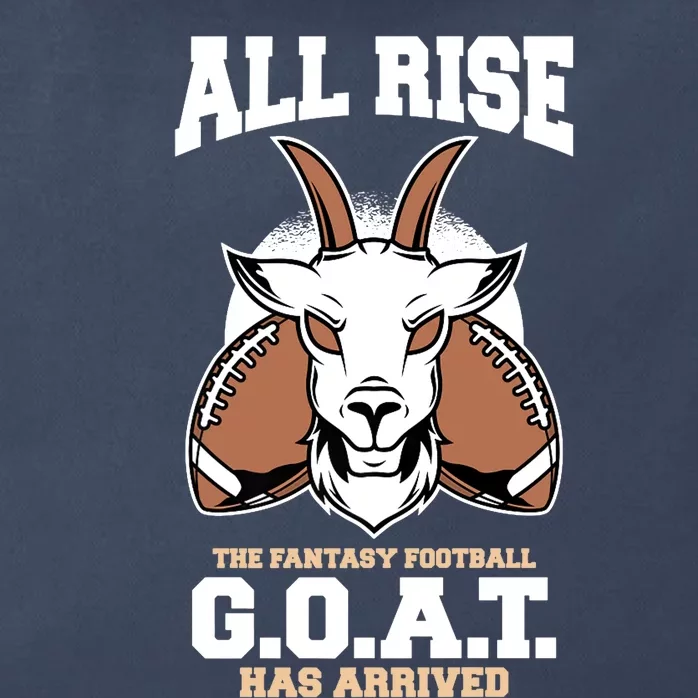 All The Fantasy Football Rise Goat Has Arrived Draft Party Premium Zip Tote Bag