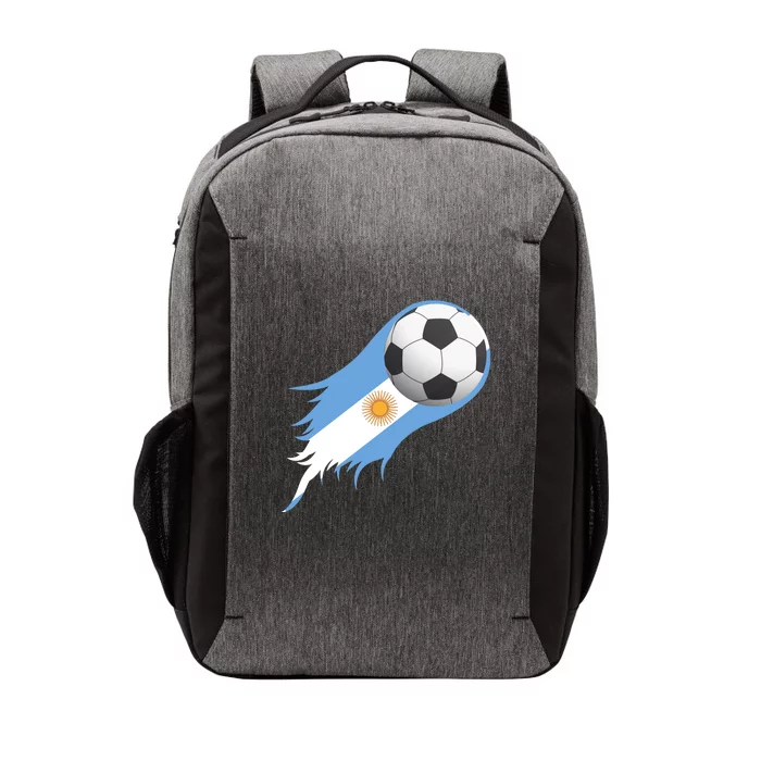 Argentina Team Flag Soccer Ball Vector Backpack